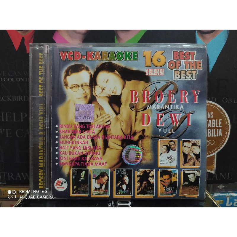 VCD KARAOKE : 16 SELEKSI BEST OF THE BEST BROERY MARANTIKA & DEWI YULL.