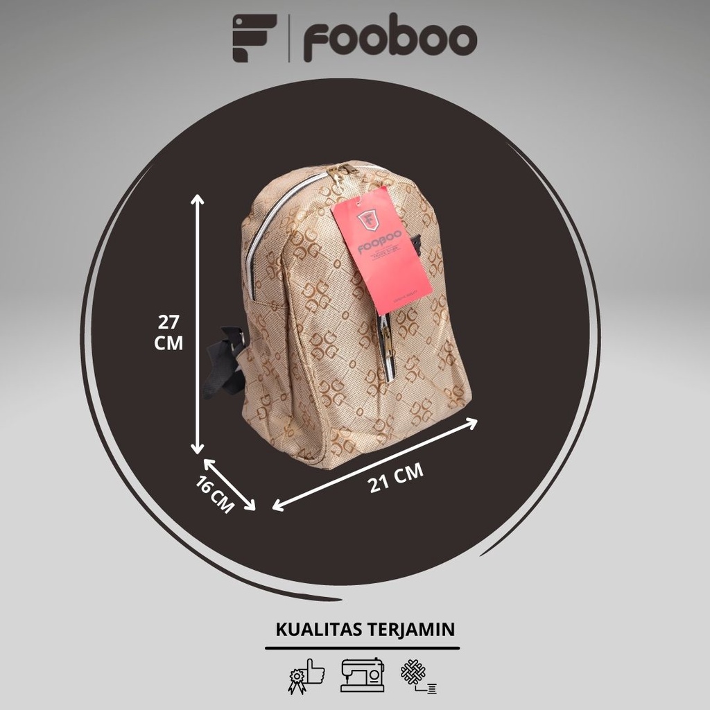 FOOBOO TAS  RANSEL BACKPACK WANITA  KUALITAS PREMIUM