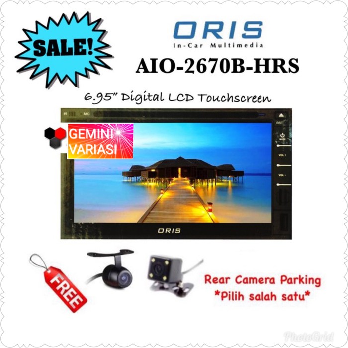 TV MOBIL DOUBLE DIN HEAD RG G-17 UNIT ORIS AIO-2670B-HRS MOBIL AYLA AGYA 201