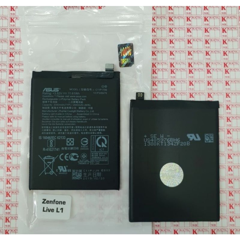 BATERAI BATRE BATTERY BATERE ASUS ZENFONE LIVE L1 C11P1709 ORIGINAL