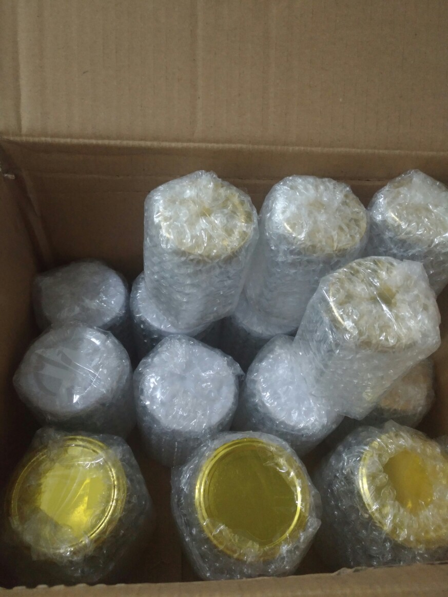 Grosir Jar Toples Hexagonal Kaca 500ml Wadah Kemasan Makanan