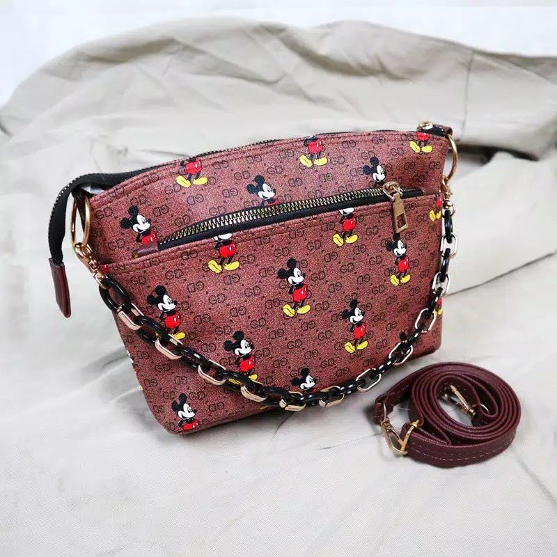 Tas selempang Giok Mickey Mouse 6536 THR