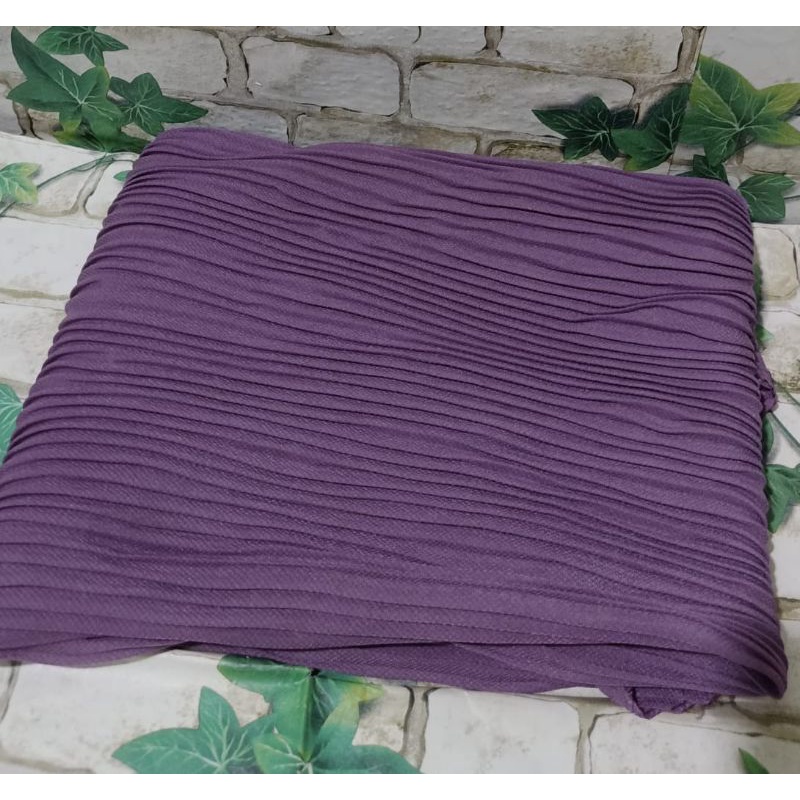 HIJAB SEGIEMPAT PLISKET BELLA SQUERE POLOS /HIJAB PLISKET/COD-Lavender