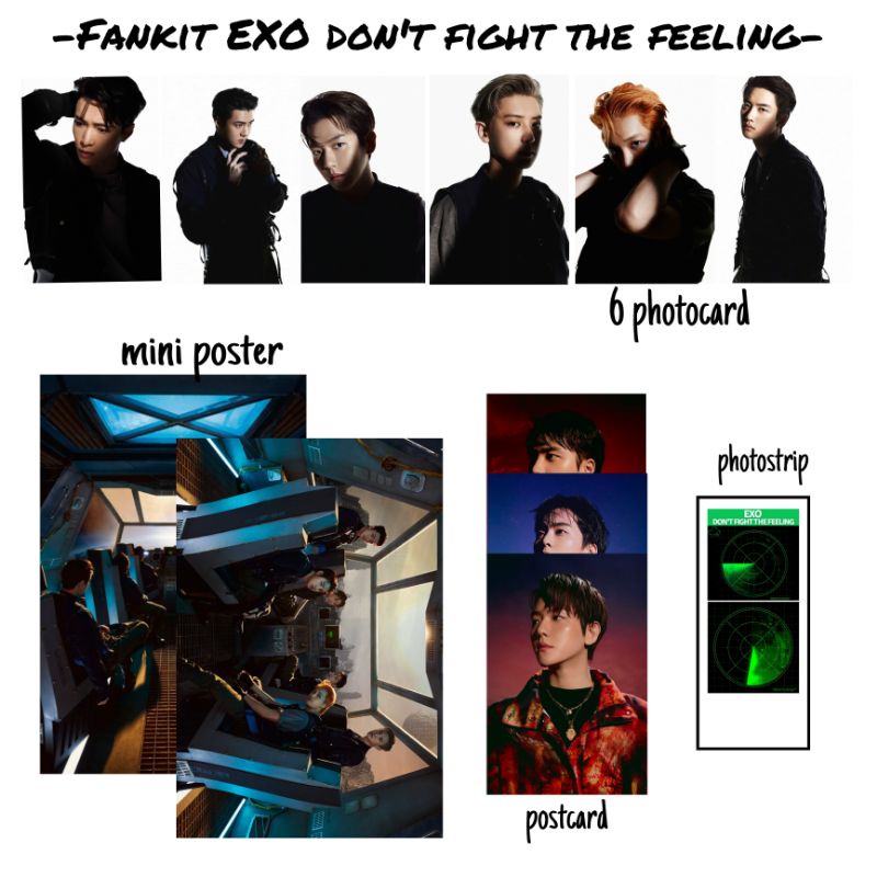 Fankit EXO don't fight the feeling/ hampers gift box exo don't fight the feeling murah
