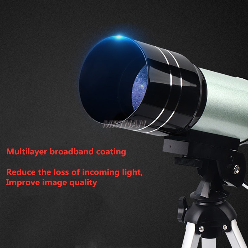 Teropong bintang teleskop bisa untuk smartphone universal Monocular Space Astronomical Telescope 300/70mm Teropong Bintang Professional Astronomical Telescope 150 Times Zoom HD High-Power Portable Tripod Night Vision Deep Space Star View Moon Universe
