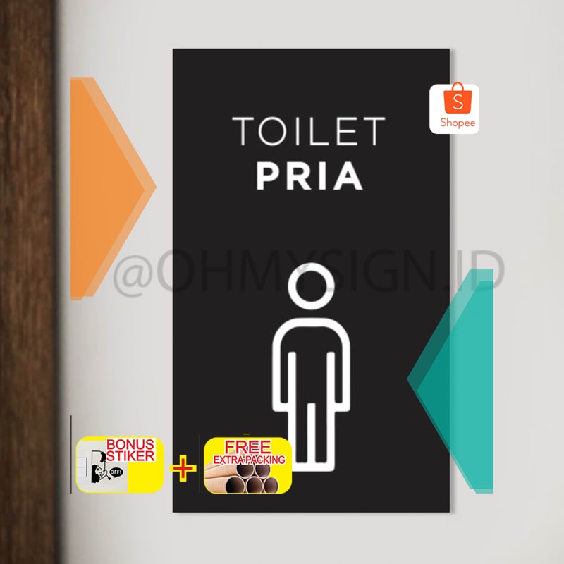 

Terlaris SIGN TOILET PRIA PRINTED | PAPAN RESTROOM ACRYLIC | SIGN BOARD Elegan
