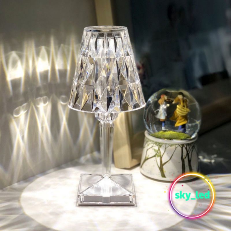 Diamond Lamp / Lampu Meja Minimalis / Lampu Tidur Meja  / Diamond Lamp