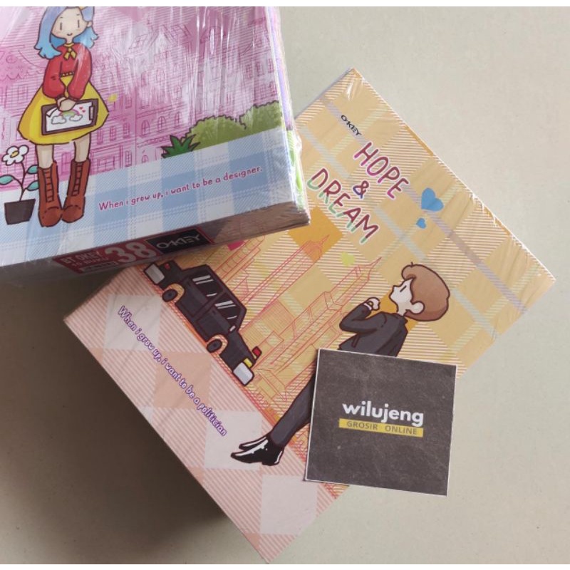 

Buku Tulis Okey 38 (1 pak / 10 pcs)
