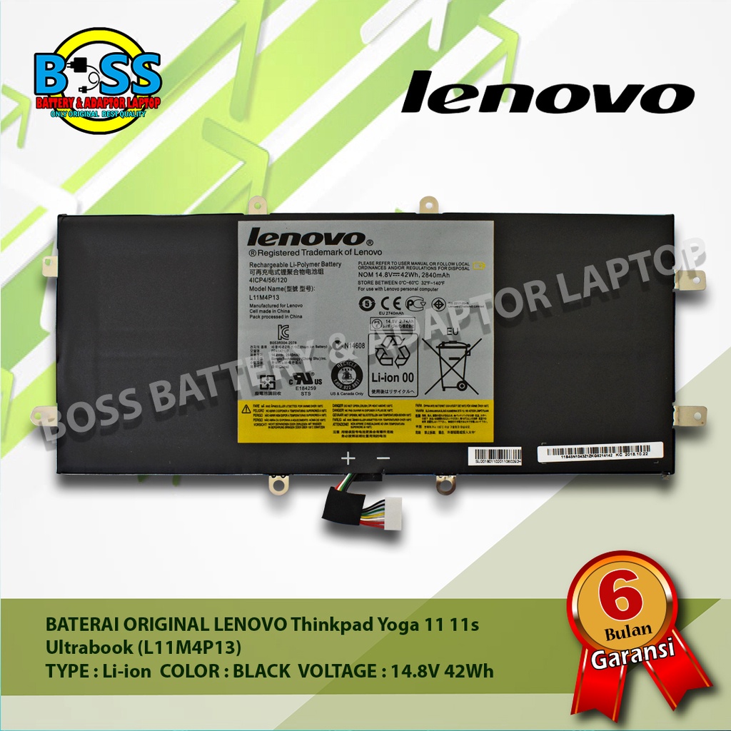 Baterai BATRE BATTERY 100% Original LENOVO IdeaPad YOGA11 YOGA11S Yoga