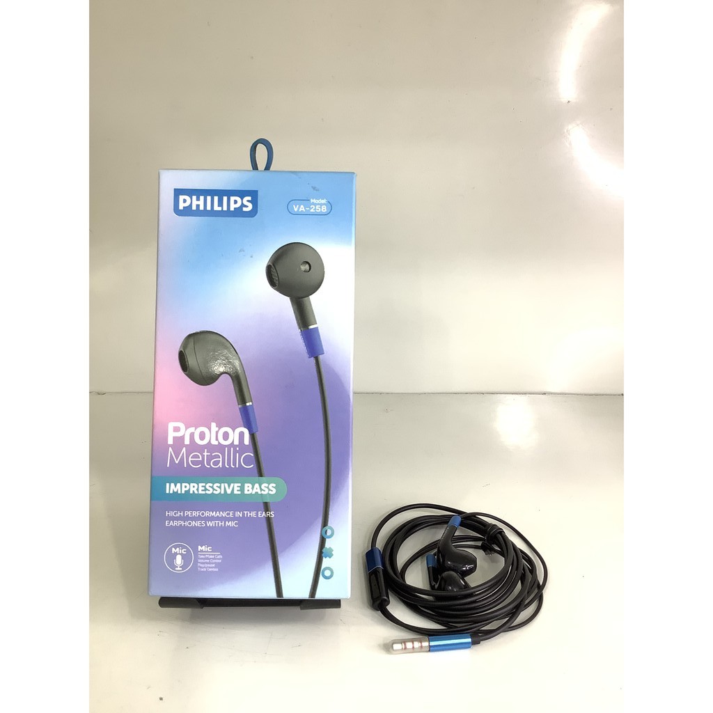 Headset JBL VA-258 Impressive Bass/Handsfree Earphone JBL VA258 Proton Metalic