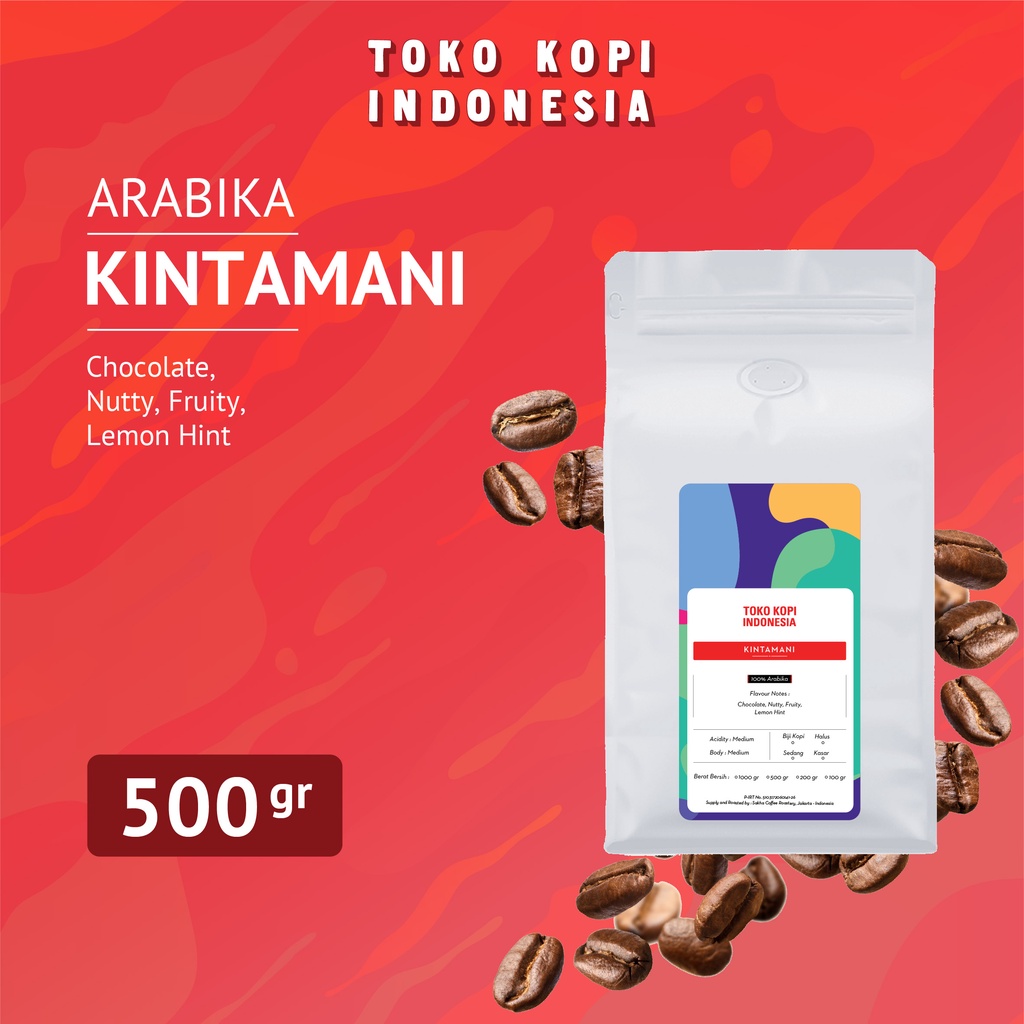 

Biji Kopi Bubuk Arabika Bali Kintamani Arabica Coffee Roast Beans 500gr