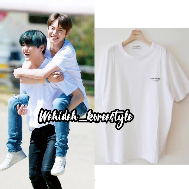 Baju T-shirt Taeyong/Doyoung NCT "Nouvmare-Save Pintuck Shirt" Baju Idol K-Pop Fashion