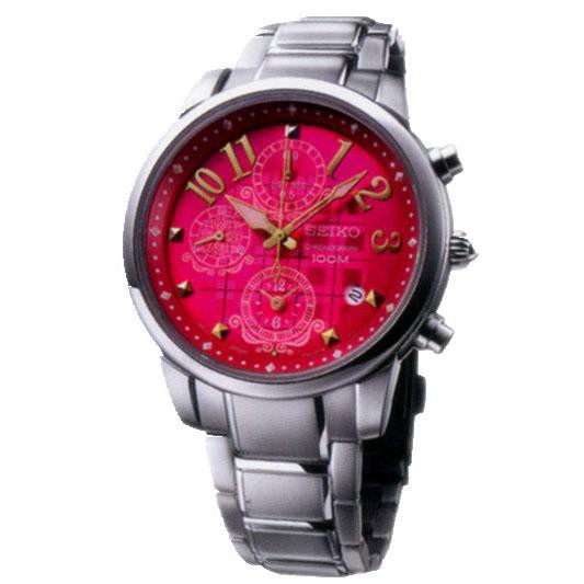 Seiko Ladies SNDX81P1 Chronograph Pink Dial | Jam Wanita SNDX81