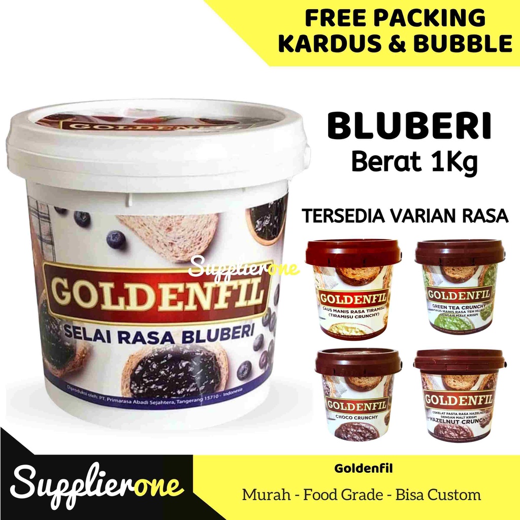 Goldenfil BluBeri / Selai Roti Bakar / Toping Roti / Selai Roti / Selai Coklat /Olesan Roti