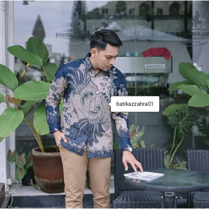 kemeja batik lengan panjang