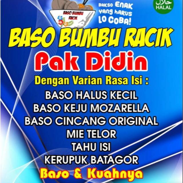 

Baso Bumbu Racik Pak Didin ( Paket biru )