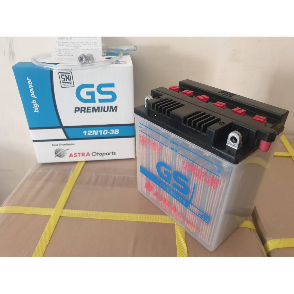 AKI GS ASTRA 12N10-3B PREMIUM 12V 10AH AKI BASAH