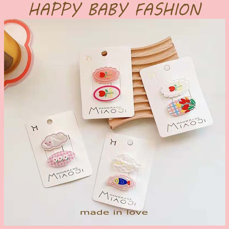 ( Happy Baby )F04 1papan2pcsjepitan pin rambut