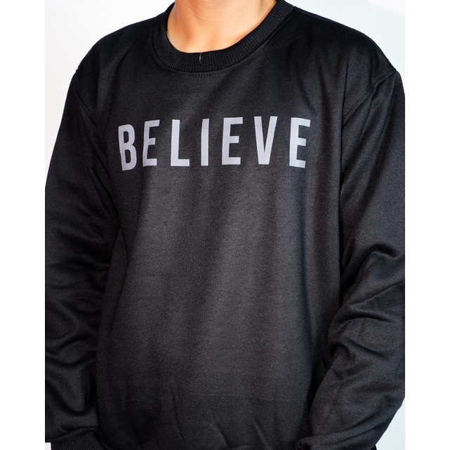 Crewneck Sweater Believe DRK