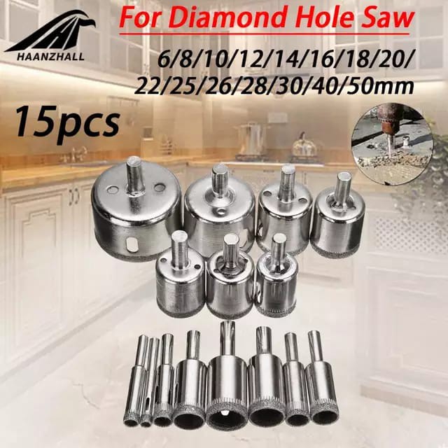 MATA BOR KACA MATA BOR KERAMIK MATA BOR MARMER MURAH 15pcs