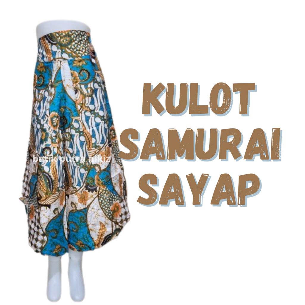 Celana Kulot Batik Samurai Layer Sayap