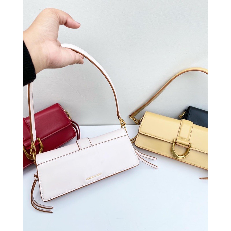 SALE Metallic Buckle Shoulder Bag