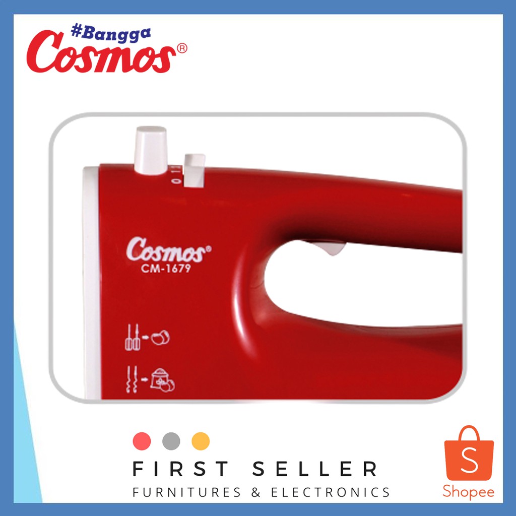 HAND MIXER / PENGADUK KUE COSMOS CM-1679 / CM 1679 / CM1679 ORIGINAL ( ORI )100% ( TERMURAH ! )