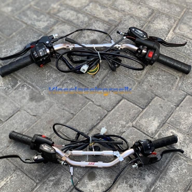 Dijamin Miring harga.. paket stang stir day copy daytona set gas ksr holder kiri vixion master mos n