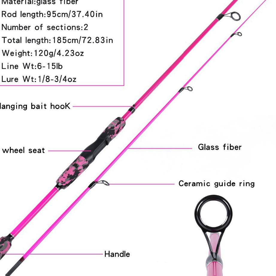 SNG.4304 • YUDO Pancing Set 1.2m 1.8m 2 Pieces  Carbon Joran Pancing And 12BB Rasio Gigi 5.2: 1 Reel