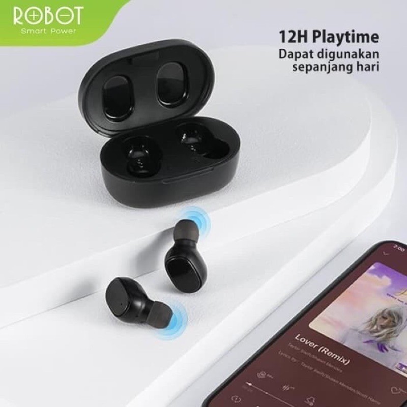 Robot Headset Bluetooth TWS T20 T 20 / T10 T 10 / T20s 5.3 Tru Wireless Airbuds Earphone Garansi Original Resmi