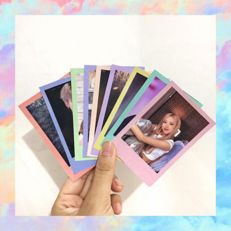 

CETAK POLAROID RAINBOW PASTEL CUSTOM MIN 18 FREE LAMINASI GLOSSY MURAH CEPAT WARNA WARNI