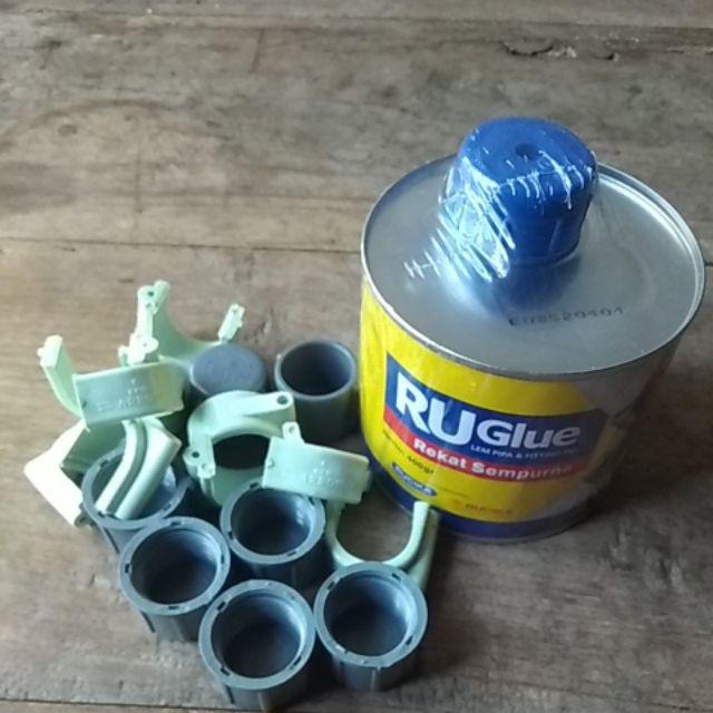 Lem Pipa Pvc Ruglue Kaleng 400gr