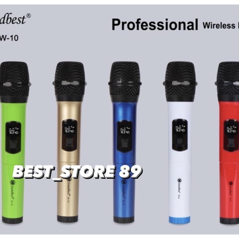 Mic wireless soundbest W10 Original mic soundbest W 10 Murah garansi