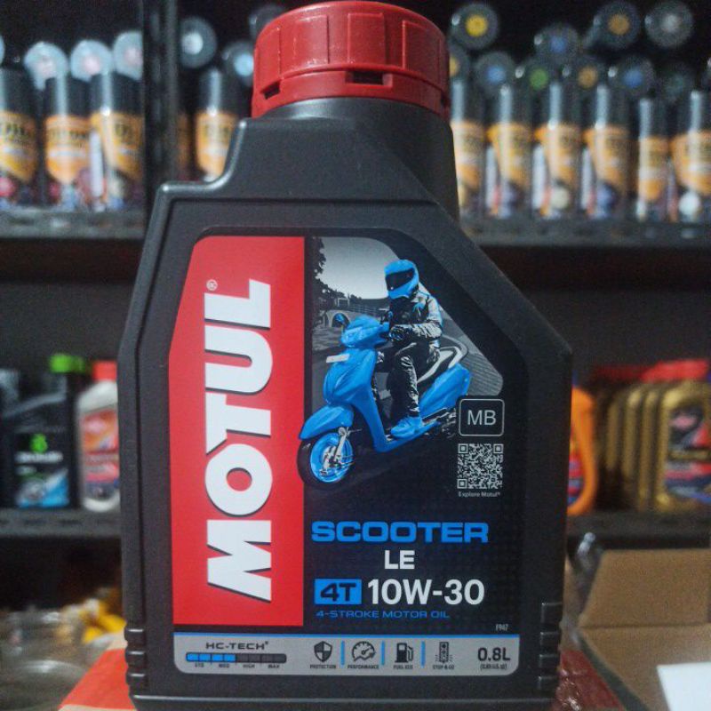 OLI MOTUL 4T SCOOTER LE 10W-30 0,8L API SL JASO MB OLI MATIC ORIGINAL MOTUL