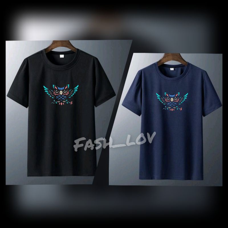 GROSIR TERMURAH BAJU KAOS OBLONG ATASAN DEWASA PRIA WANITA MOTIF BURUNG HANTU