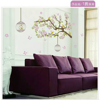 RELIZA Wall Sticker Stiker  Dinding  SANGKAR SAKURA BRANCH 