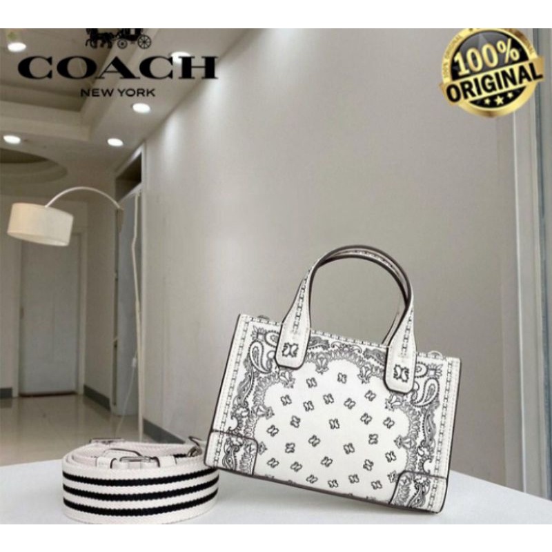 Tory Burch Ella Printed Flower Micro Tote Bag Original TORY BURCH