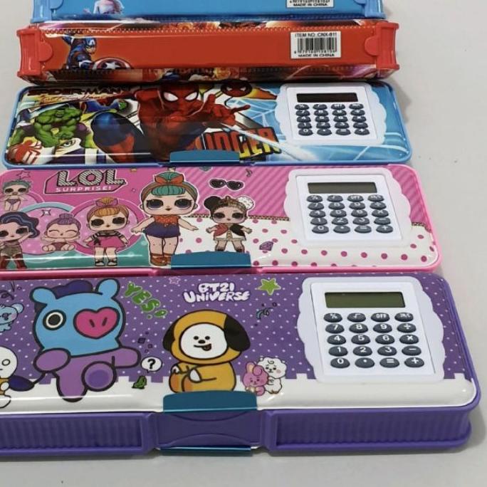 

Recomend kotak pensil ada kalkulator/pencil case KALKULATOR/TEMPAT PENSIL MAGNET KALKULATOR !!
