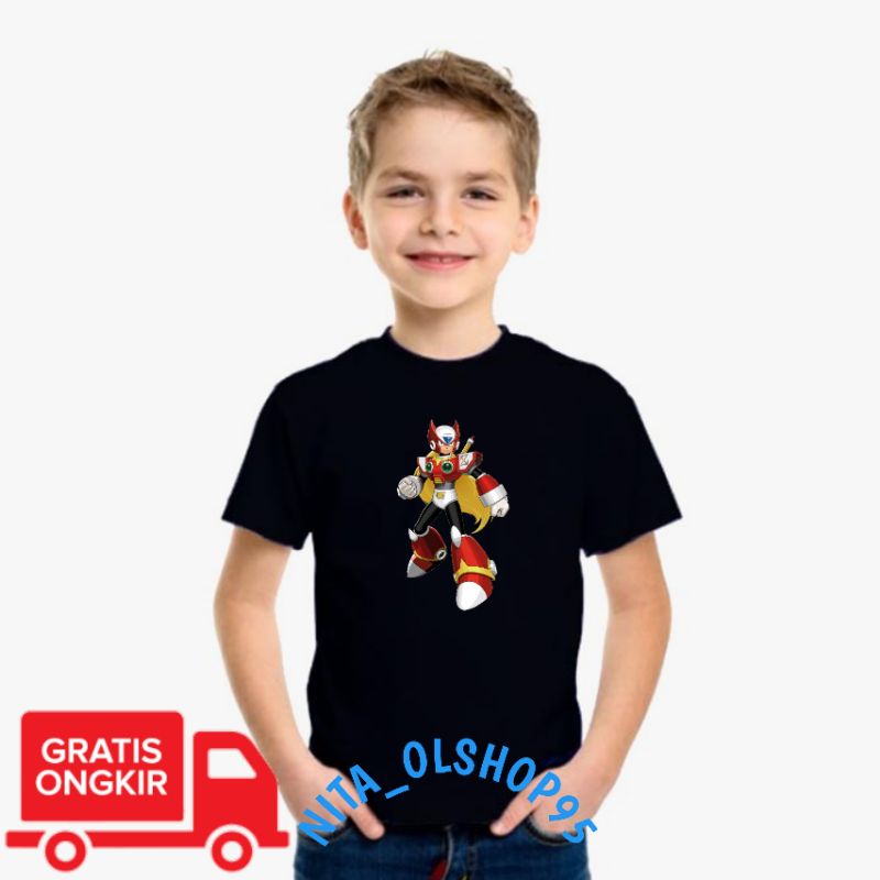 baju anak megaman , baju anak kartun , Mega man