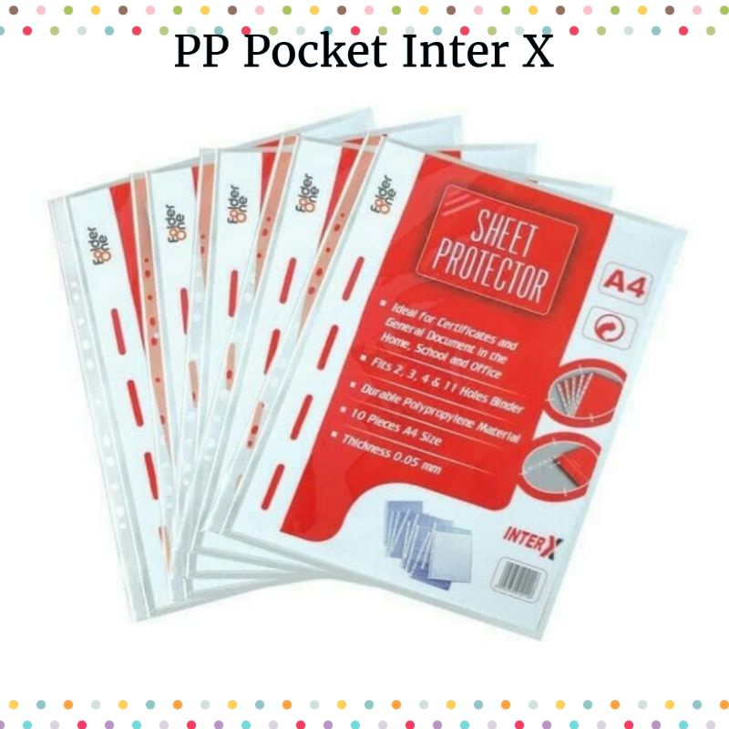

Sheet Protector/PP Pocket inter X - A4