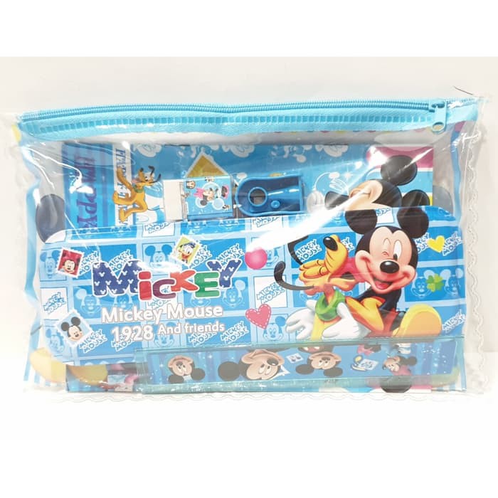 

Stationery Set Kotak Pensil Alat Tulis Anak Mickey Mouse Biru 3000