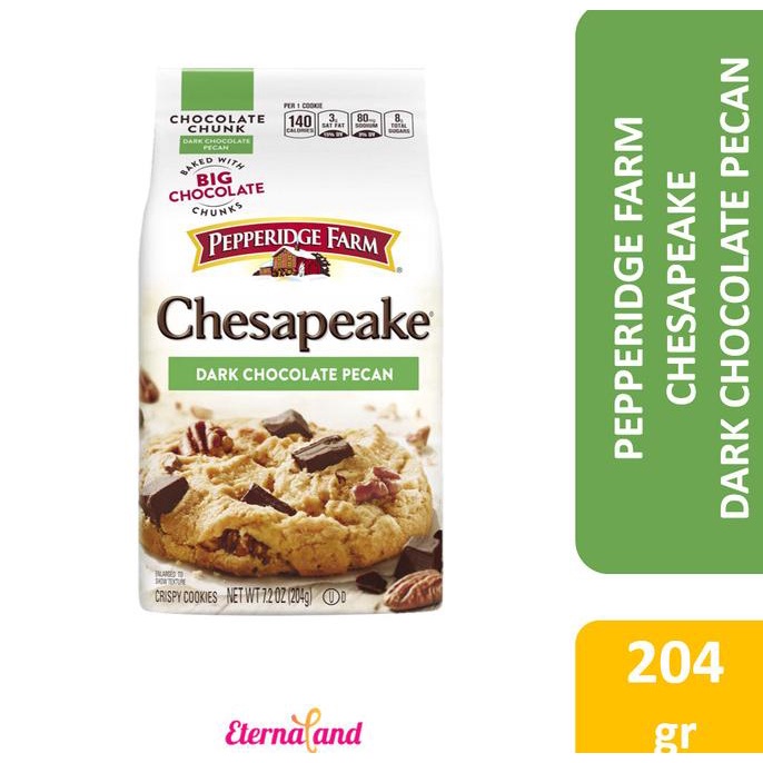 

Pepperidge Farm Chesapeake Dark Chocolate Pecan Cookies -Kukis Cokelat