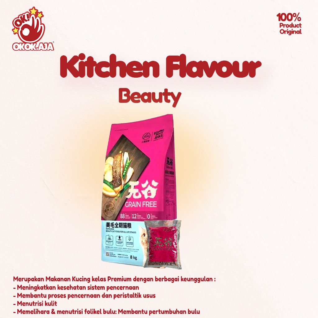 KITCHEN FLAVOR 500g Makanan kucing kering premium Cat food kualitas terbaik