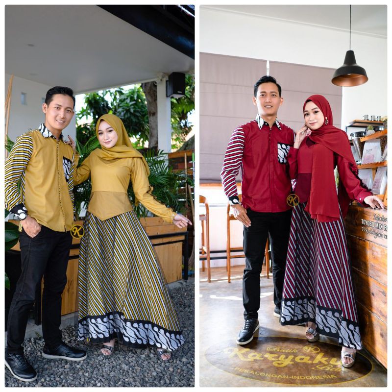 BAJU COUPLE TERBARU YANG LAGI HITS FASHION MUSLIM TREN MASA KINI