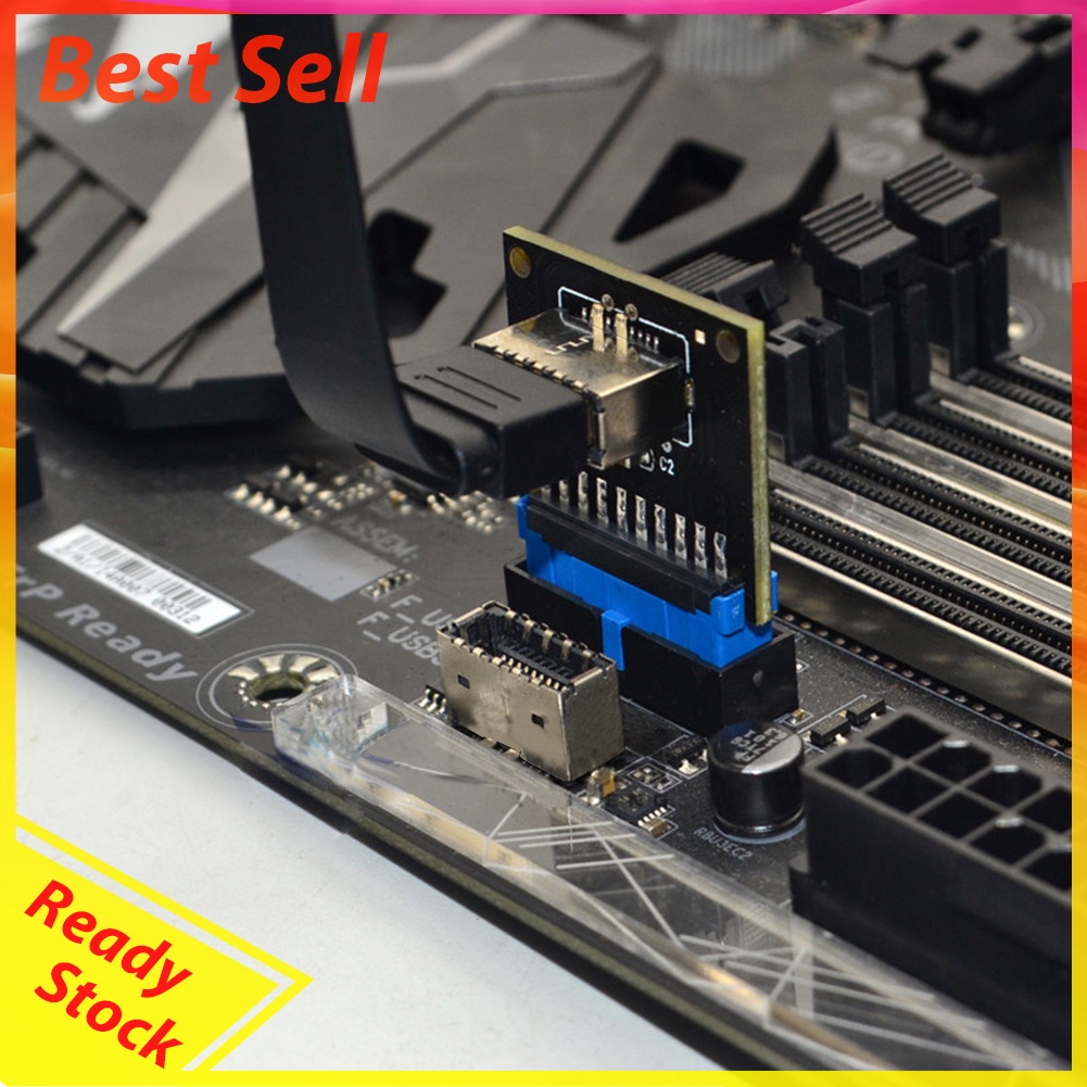 USB 3.1 Type C Front Panel Socket Board USB3.0 19Pin to TYPE-E 20Pin Module