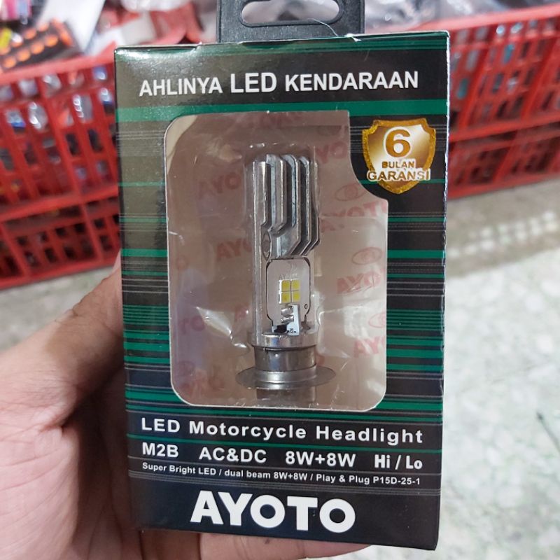 COD Lampu dop Depan Led Matic Bebek ACDC nyala putih terang