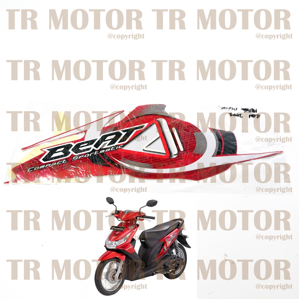 Stiker Motor Beat 2009 Karbu Sticker Striping Full Body Motor