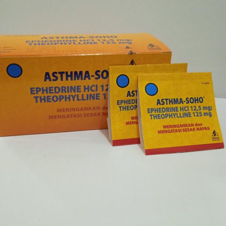 Stok banyak Asthma Soho Obat Asma Sesak Napas 1 Box (25strip) 34 ➮ Terbaru )V ♪