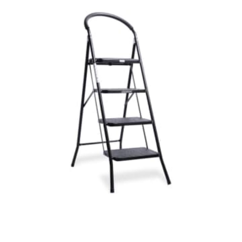 Tangga Lipat 4 Step Dengan Busa Dudukan - Hitam Krisbow Original