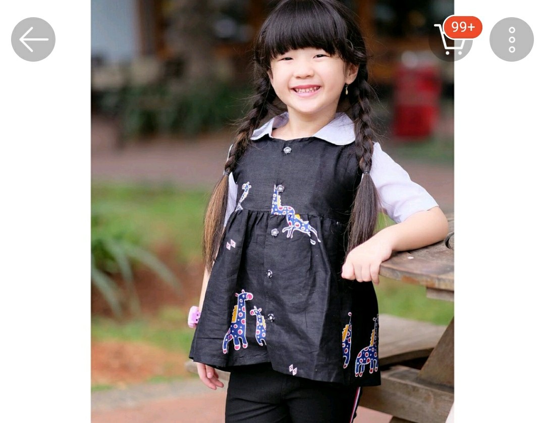 Top Blus Batik Anak Cantik Lucu Dan Cocok Untuk Sekolah Dan Santai Halus Nyaman Dipakai Si Kecil